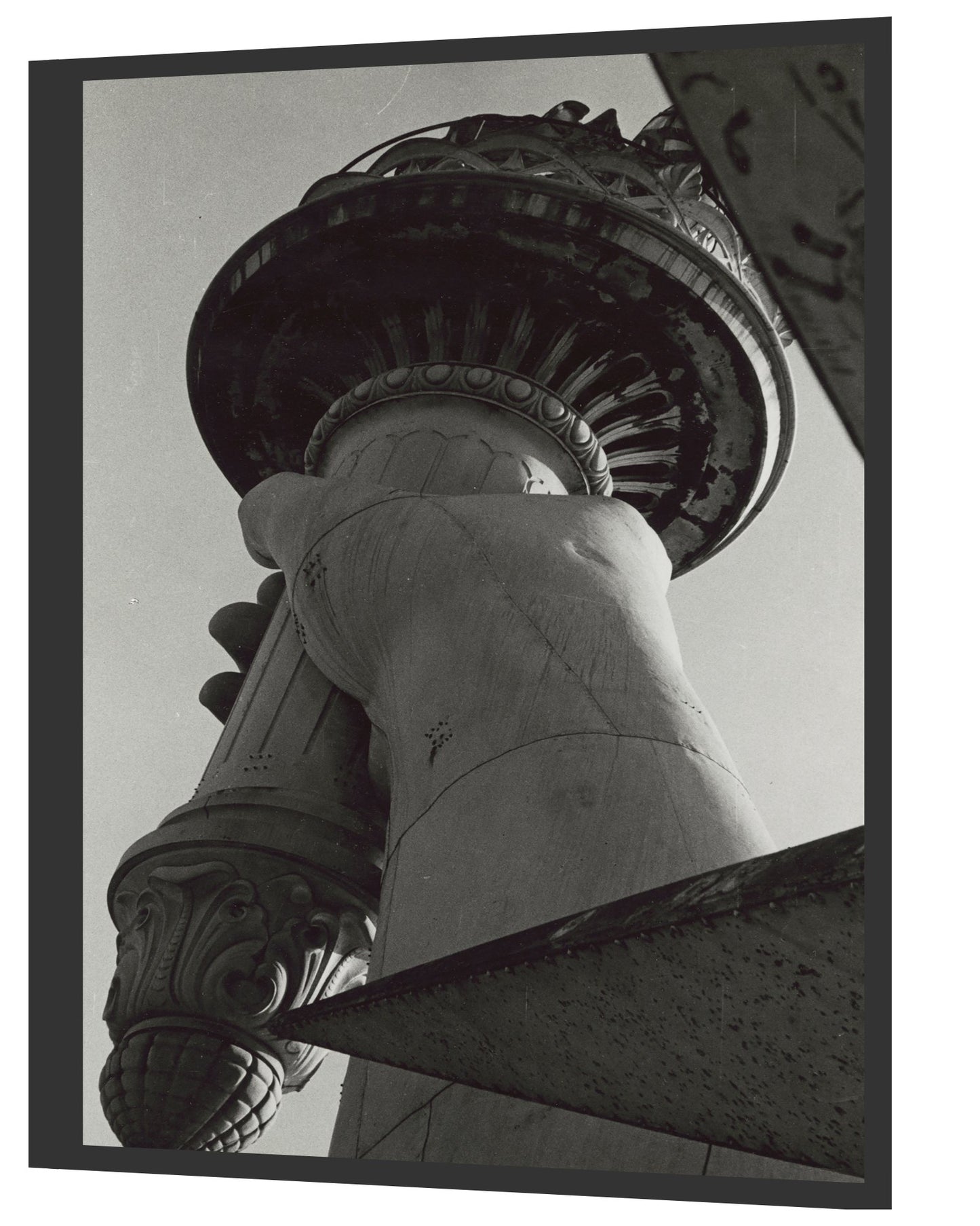 Statue of Liberty Poster Print: "Torch Close Up - B&W" - vintageframedprints.com