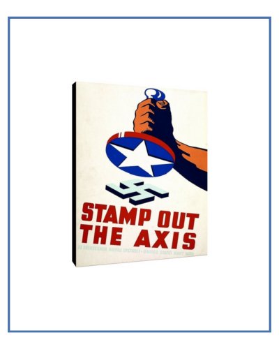 War Time Poster Print: Stamp Out The Axis - vintageframedprints.com